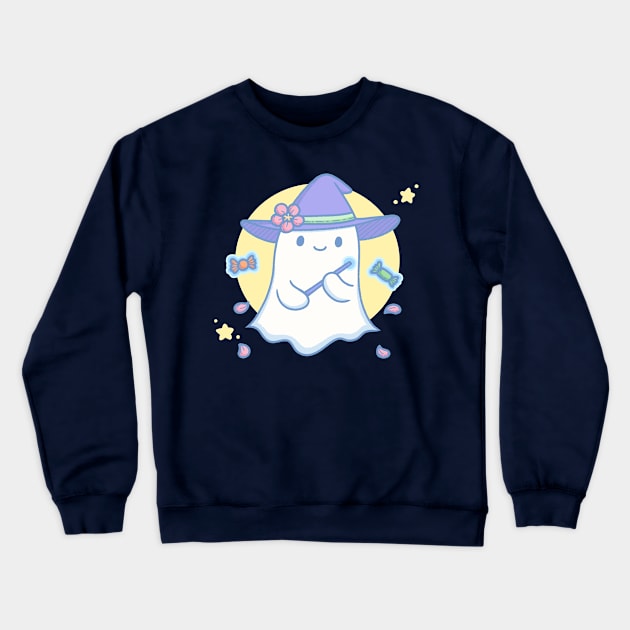 Flower Ghost Witch Crewneck Sweatshirt by KammyBale